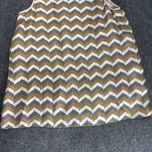 Rag & Bone Top Womens Medium Sleeveless Blouse Silk Print Zip Back Neck - Picture 2 of 7